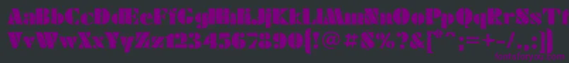 FuturaeugeniacWinter60 Font – Purple Fonts on Black Background