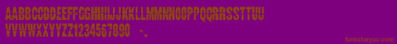 LandSpeedRecord Font – Brown Fonts on Purple Background