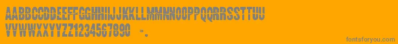 LandSpeedRecord Font – Gray Fonts on Orange Background