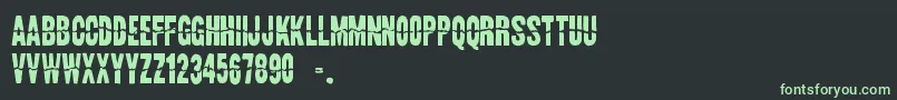 LandSpeedRecord Font – Green Fonts on Black Background