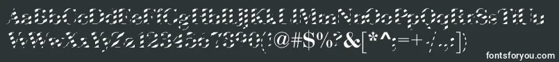 AbctechBodoniStriped Font – White Fonts