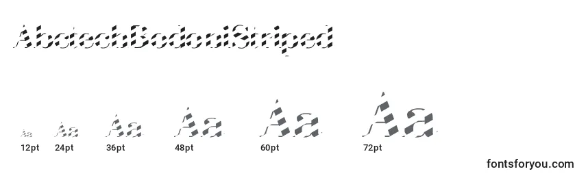 AbctechBodoniStriped Font Sizes