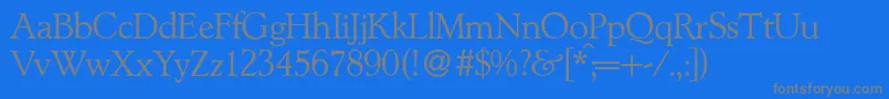 Шрифт L890RomanRegular – серые шрифты на синем фоне