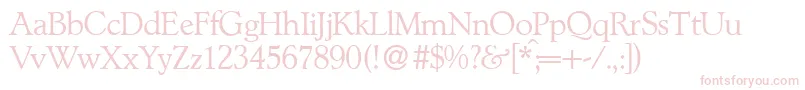 L890RomanRegular Font – Pink Fonts on White Background