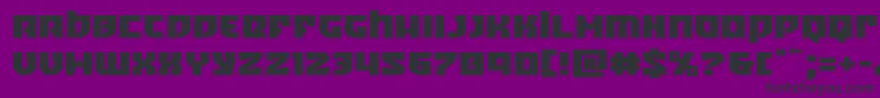 Crazyivanexpand Font – Black Fonts on Purple Background