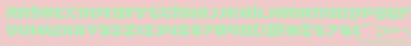 Crazyivanexpand Font – Green Fonts on Pink Background