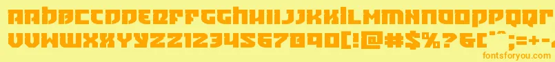 Шрифт Crazyivanexpand – оранжевые шрифты на жёлтом фоне