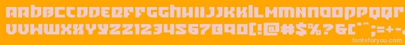 Crazyivanexpand Font – Pink Fonts on Orange Background