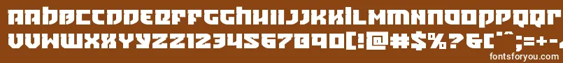 Шрифт Crazyivanexpand – белые шрифты на коричневом фоне
