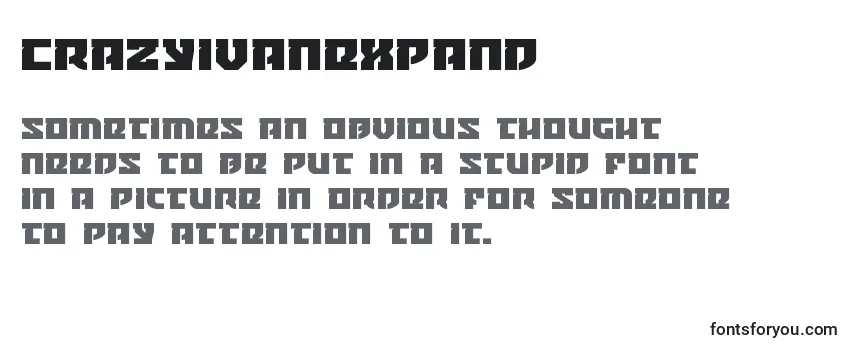 Crazyivanexpand Font