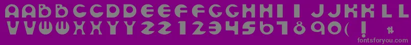 Weitere Informationen zur Nadia-Schriftart Nadia-Schriftart – Graue Schriften auf violettem Hintergrund