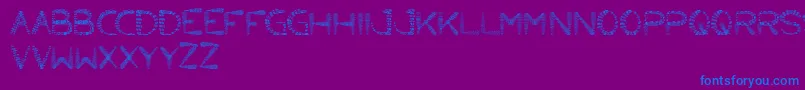 LittleAnt Font – Blue Fonts on Purple Background