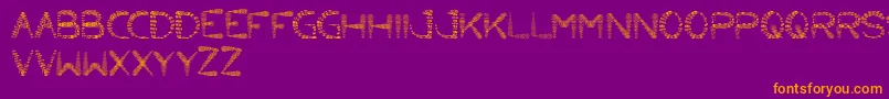 LittleAnt Font – Orange Fonts on Purple Background