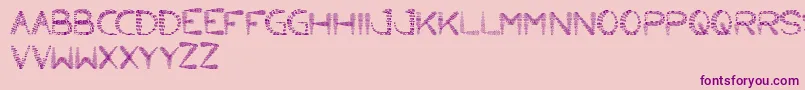 LittleAnt Font – Purple Fonts on Pink Background