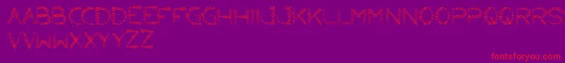 LittleAnt Font – Red Fonts on Purple Background