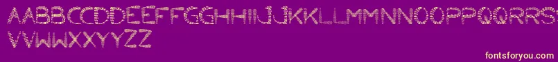 LittleAnt Font – Yellow Fonts on Purple Background