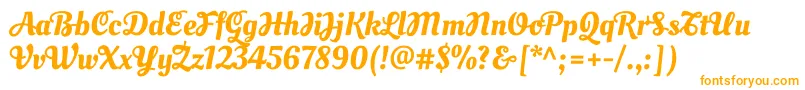 OleoscriptswashcapsRegular Font – Orange Fonts on White Background