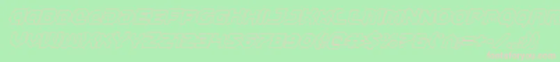 Gunnerstormoutital Font – Pink Fonts on Green Background