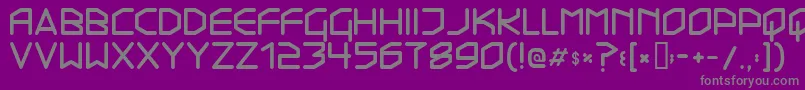 Transistor215 Font – Gray Fonts on Purple Background