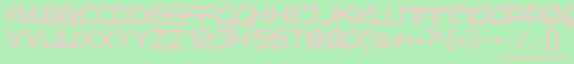 Transistor215 Font – Pink Fonts on Green Background