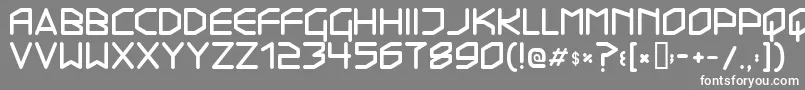 Transistor215 Font – White Fonts on Gray Background