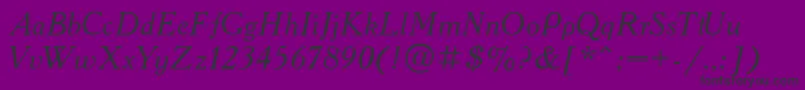 Academyi Font – Black Fonts on Purple Background