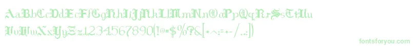 HildaSonnenschein Font – Green Fonts on White Background