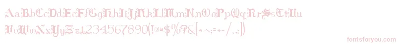 HildaSonnenschein Font – Pink Fonts on White Background