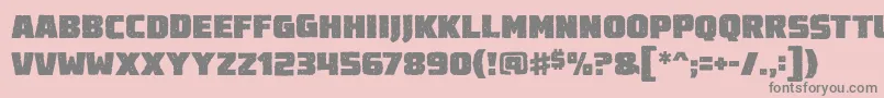 Destroyearthroughbb Font – Gray Fonts on Pink Background