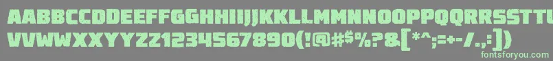 Destroyearthroughbb Font – Green Fonts on Gray Background
