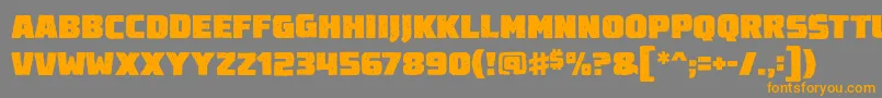 Destroyearthroughbb Font – Orange Fonts on Gray Background