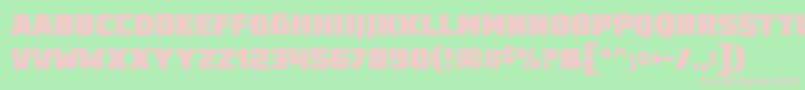 Destroyearthroughbb Font – Pink Fonts on Green Background