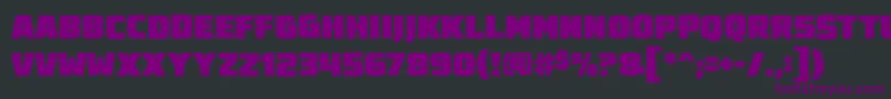 Destroyearthroughbb Font – Purple Fonts on Black Background
