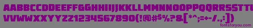 Destroyearthroughbb Font – Purple Fonts on Gray Background