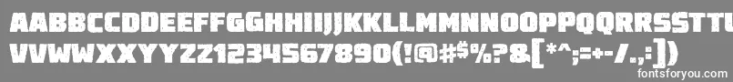 Destroyearthroughbb Font – White Fonts on Gray Background