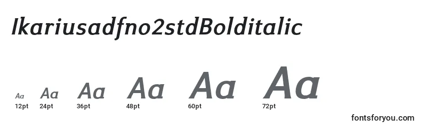 Ikariusadfno2stdBolditalic Font Sizes