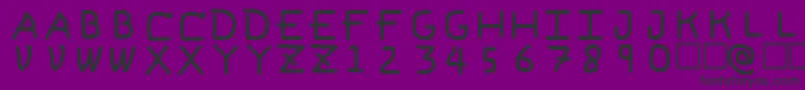 fuente PfVeryverybadfont6 – Fuentes Negras Sobre Fondo Morado