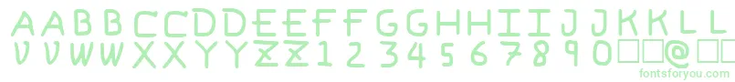 PfVeryverybadfont6-fontti – vihreät fontit