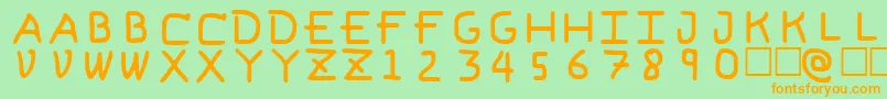 Más sobre la fuente PfVeryverybadfont6 fuente PfVeryverybadfont6 – Fuentes Naranjas Sobre Fondo Verde