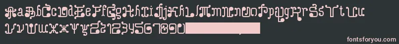 TurkAndNusa Font – Pink Fonts on Black Background