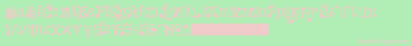 TurkAndNusa Font – Pink Fonts on Green Background