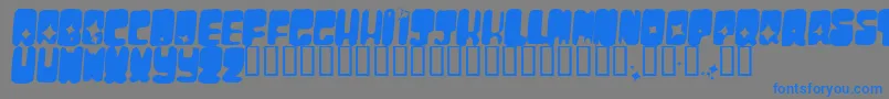 Moonpc Font – Blue Fonts on Gray Background