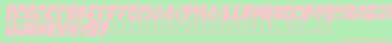 Moonpc Font – Pink Fonts on Green Background