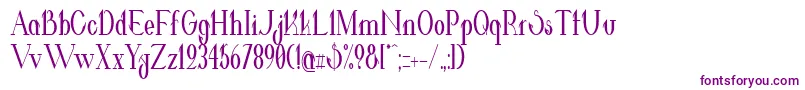 ValkyrieBoldCondensed-fontti – violetit fontit