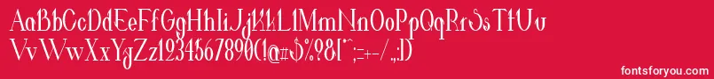 ValkyrieBoldCondensed Font – White Fonts on Red Background