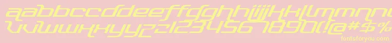 Photonica Font – Yellow Fonts on Pink Background