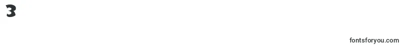 Eighty Percent Caps-Schriftart – Schriften für die Ziffer 3