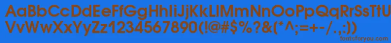 AvantgardegothiccDemi Font – Brown Fonts on Blue Background