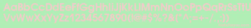 AvantgardegothiccDemi Font – Pink Fonts on Green Background