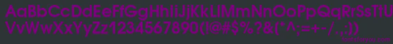AvantgardegothiccDemi Font – Purple Fonts on Black Background